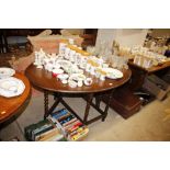 A 20th Century oak barley twist dining table