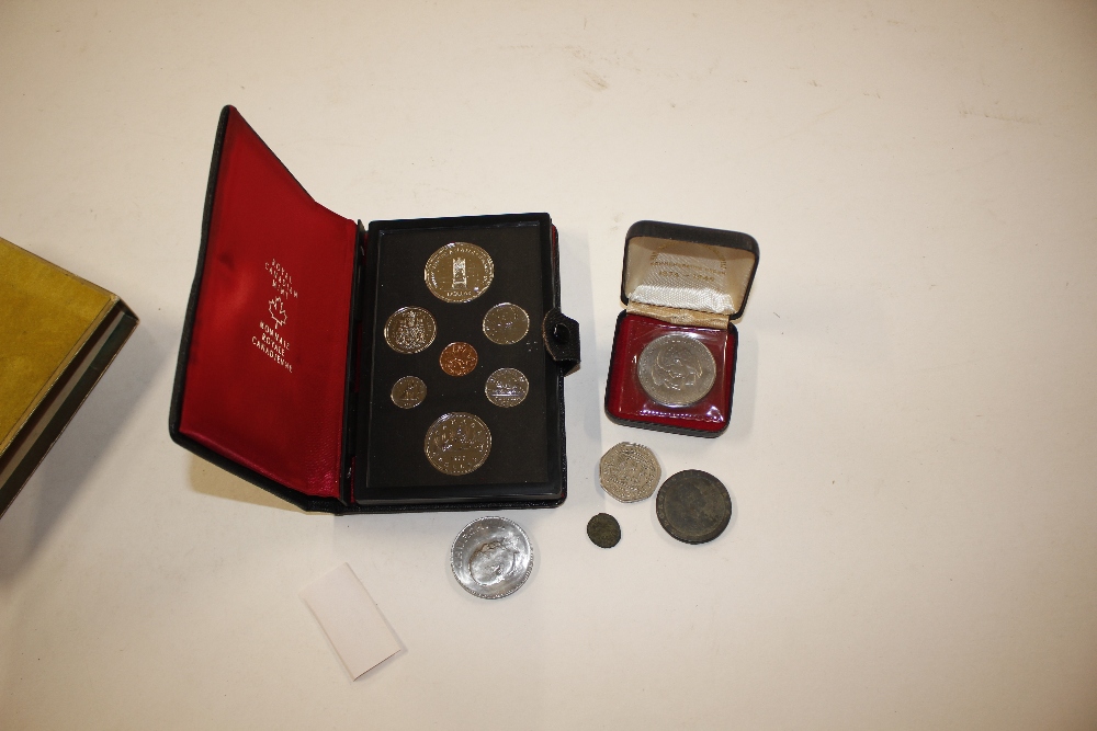 A Royal Canadian mint coin set in fitted case; tog