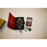 A Royal Canadian mint coin set in fitted case; tog