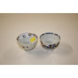 Two 19th Century china tea bowls, one decorated in