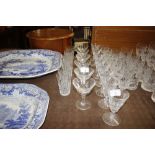 Two sets of six each Waterford drinking glasses