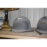 A US Army helmet