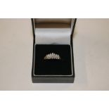 A 9ct gold diamond set ring