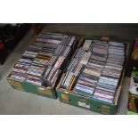 Two boxes of various CD's
