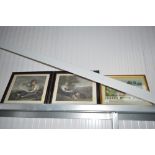 A pair mezzotint prints; Belvedere "The Kite" comp