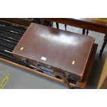 A leather suitcase