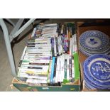 A box of various video games