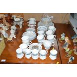 A quantity of teaware; including Saddler, Colclou