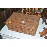 A wicker basket