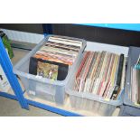 Two boxes of LPs