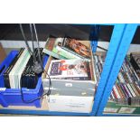 A box of various Indian cookery books