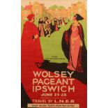 An advertising poster for Wolsey Pagent Ipswich, "T