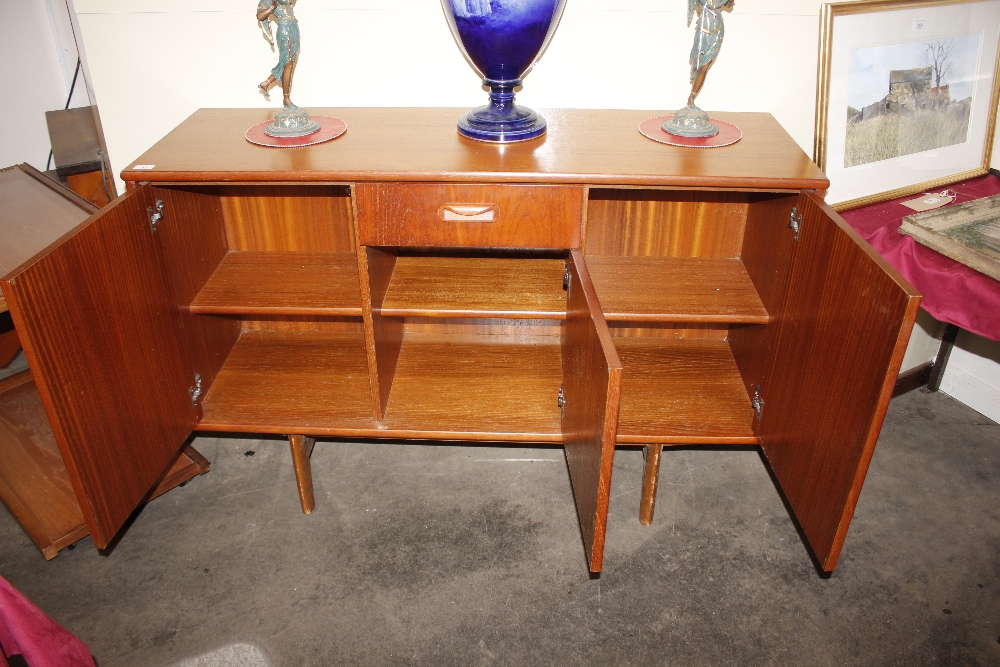 A teak G-plan sideboard fitted central drawer and - Image 4 of 10