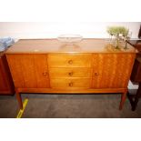 A teak G-plan design sideboard fitted three centra