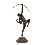 A bronze figure (Tireuse a L'arc) circa 1925, sign