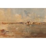 Meriel Campbell, study of Venice, signed watercolo