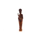 A tall early 20th Century Art Deco carved wooden s
