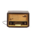 A Bush vintage Bakelite cased radio