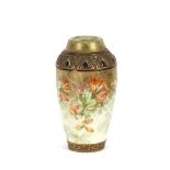 An Alexandra porcelain baluster vase with all over