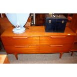 A teak G-plan design sideboard, fitted four drawer