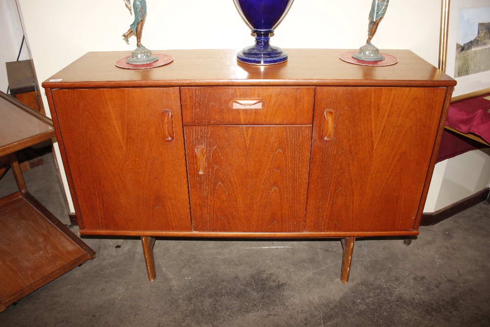 A teak G-plan sideboard fitted central drawer and - Image 3 of 10