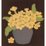 John Hall Thorpe (1874-1947), pencil signed woodblock Primroses i