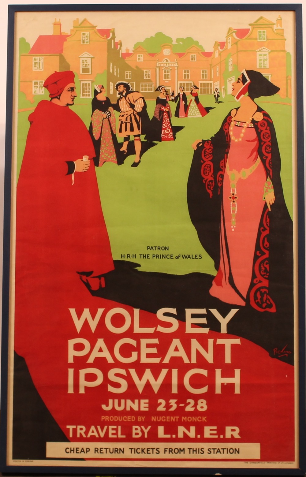 An advertising poster for Wolsey Pagent Ipswich, "T - Image 2 of 2