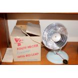 A mid-20th Century health lamp in original box wit