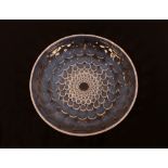 A French opalescent glass bubbles bowl, 28cm dia.;