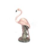 An Italian porcelain model of a pink flamingo, 101