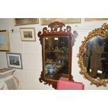 An 18th Century style walnut framed mirror