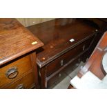 An Edwardian satin wood three drawer chest