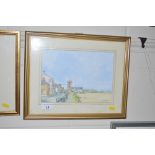 Steven Hall, watercolour study of Aldeburgh