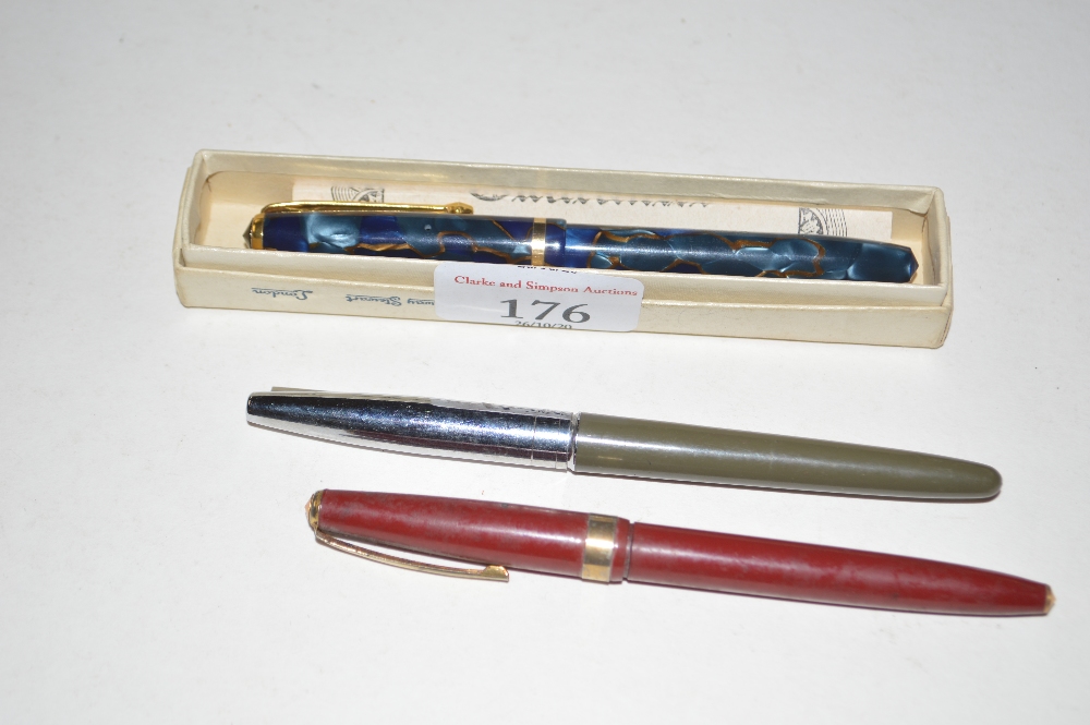 A Conway Stewart 12 fountain pen; a Conway Stewart