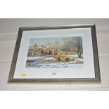 K Melling, pencil signed limited edition print of