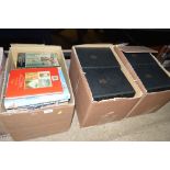 Two boxes of books to include Encyclopaedia Britan