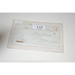 Postal History entire letter of 1847 with hand str