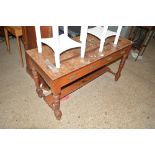 A late Victorian mahogany washstand fitted two dra