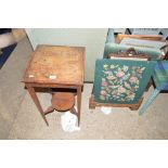 A 19th Century mahogany and inlaid two tier table