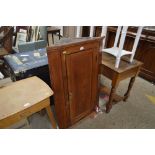 A 19th Century pine hanging corner cupboard