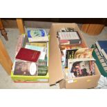 Two boxes of books