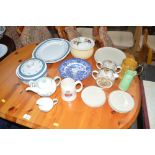 A quantity of various china; including tureen; din