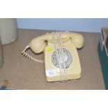 A rotary dial telephone