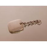 Georg Jensen key ring fob, stamped 925