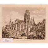 Folder of John Sell Cotman, Etchings of Normandy (10)