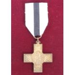 A League of Mercy medal, in silver gilt