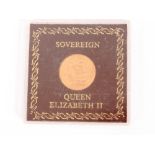 A 1968 Queen Elizabeth II gold Sovereign in presentation case