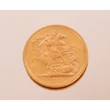 A Queen Elizabeth II gold Sovereign, 1965
