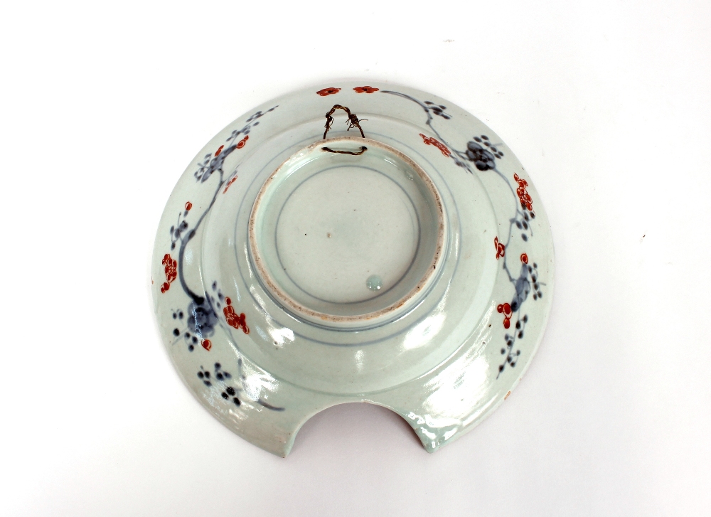 An Imari pattern barbers or bleeding bowl, 27cm dia. overall - Image 2 of 2