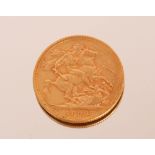 A Queen Victoria gold Sovereign 1892